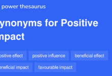 Positive Impact Synonyms