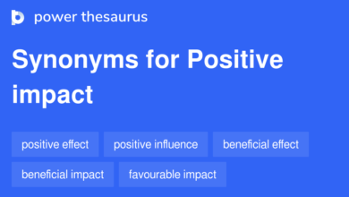 Positive Impact Synonyms